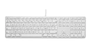 LMP 24215 USB AZERTY Francuski Srebrny 24215 - Klawiatury - miniaturka - grafika 1