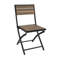 Fotele i krzesła ogrodowe - Krzesło składane w kolorze drewna Comfort Living - miniaturka - grafika 1
