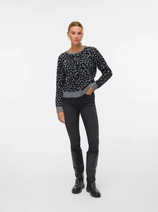 Vero Moda Kardigan w kolorze szaro-czarnym - Swetry damskie - miniaturka - grafika 1