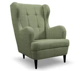 Fotele - Fotel Lui Czarny / Solid 39 Zielony - miniaturka - grafika 1