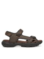Sandały męskie - Skechers Sandały Garver-Louden 64487/BRN Brązowy - miniaturka - grafika 1
