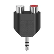 Złącza, przejściówki, adaptery - Hama Adapter Jack 3.5 mm 2xCinch - miniaturka - grafika 1