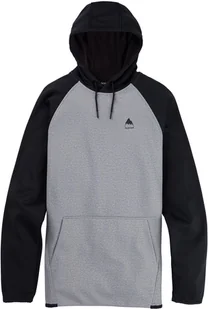 bluza męska BURTON CROWN WEATHERPROOF PO Gray Heather/True Black - Bluzy męskie - miniaturka - grafika 1