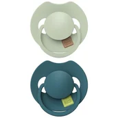 Smoczki uspokajające - Smoczek silikonowy dynamiczny LOVI Prime 6-18m 2 szt Pistachio/Green z etui - miniaturka - grafika 1