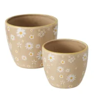 Donice - Boltze Ceramiczny zestaw donic Honey beżowy - miniaturka - grafika 1