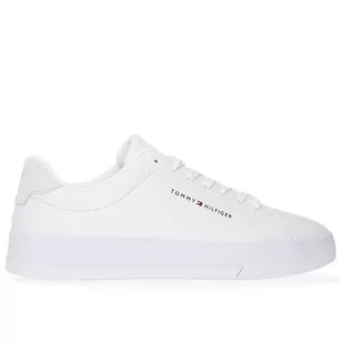 Buty Tommy Hilfiger Court Leather FM0FM04971-YBS - białe - Buty sportowe męskie - miniaturka - grafika 1
