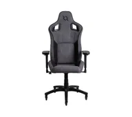 Fotele gamingowe - Aqirys Fenrir XL Gamingowy do 140kg Tkanina Szaro-czarny - miniaturka - grafika 1