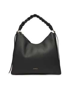 Coccinelle Torba BOHEME GRANA DOUBLE Czarny - Torebki damskie - miniaturka - grafika 1