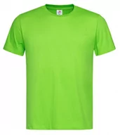 Koszulki męskie - Jasny Zielony Bawełniany T-Shirt Męski Bez Nadruku -STEDMAN- Koszulka, Krótki Rękaw, Basic, U-neck - Stedman - miniaturka - grafika 1