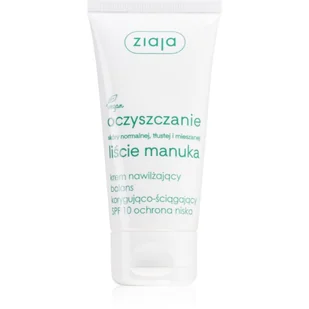 Ziaja OCZYSZCZANIE Liście Manuka Krem nawilżający SPF10 50ml - Kremy do twarzy - miniaturka - grafika 1