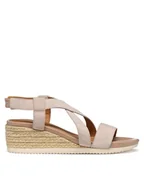 Espadryle damskie - Geox Espadryle D Ischia Corda D55HHA 00022 C8156 Beżowy - miniaturka - grafika 1