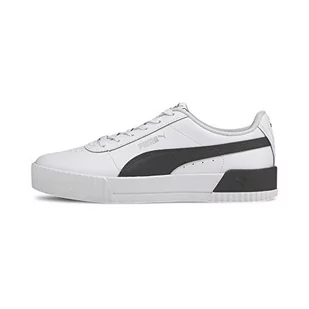 PUMA Carina L sneakersy damskie 3,5 UK, Puma biały Puma czarny Puma Silver - 40.5 EU - Sneakersy damskie - miniaturka - grafika 1