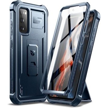 Pancerne Etui Dexnor do Samsung Galaxy S20 Fe, obudowa z folią, podstawka