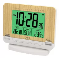 Zegary - JVD Budzik RB9242.1 Termometr DCF77 Dwa Alarmy - miniaturka - grafika 1