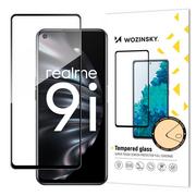 Szkła hartowane na telefon - Wozinsky super wytrzymałe szkło hartowane Full Glue na cały ekran z ramką Case Friendly Oppo A76 / Oppo A36 / Realme 9i czarny - miniaturka - grafika 1
