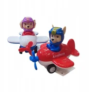 Figurki dla dzieci - Kolorowy samolocik z napędem figurka dla dziecka - miniaturka - grafika 1
