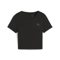 Koszulki sportowe damskie - Damska koszulka CLOUDSPUN Twist z krótkim rękawem PUMA Black - miniaturka - grafika 1