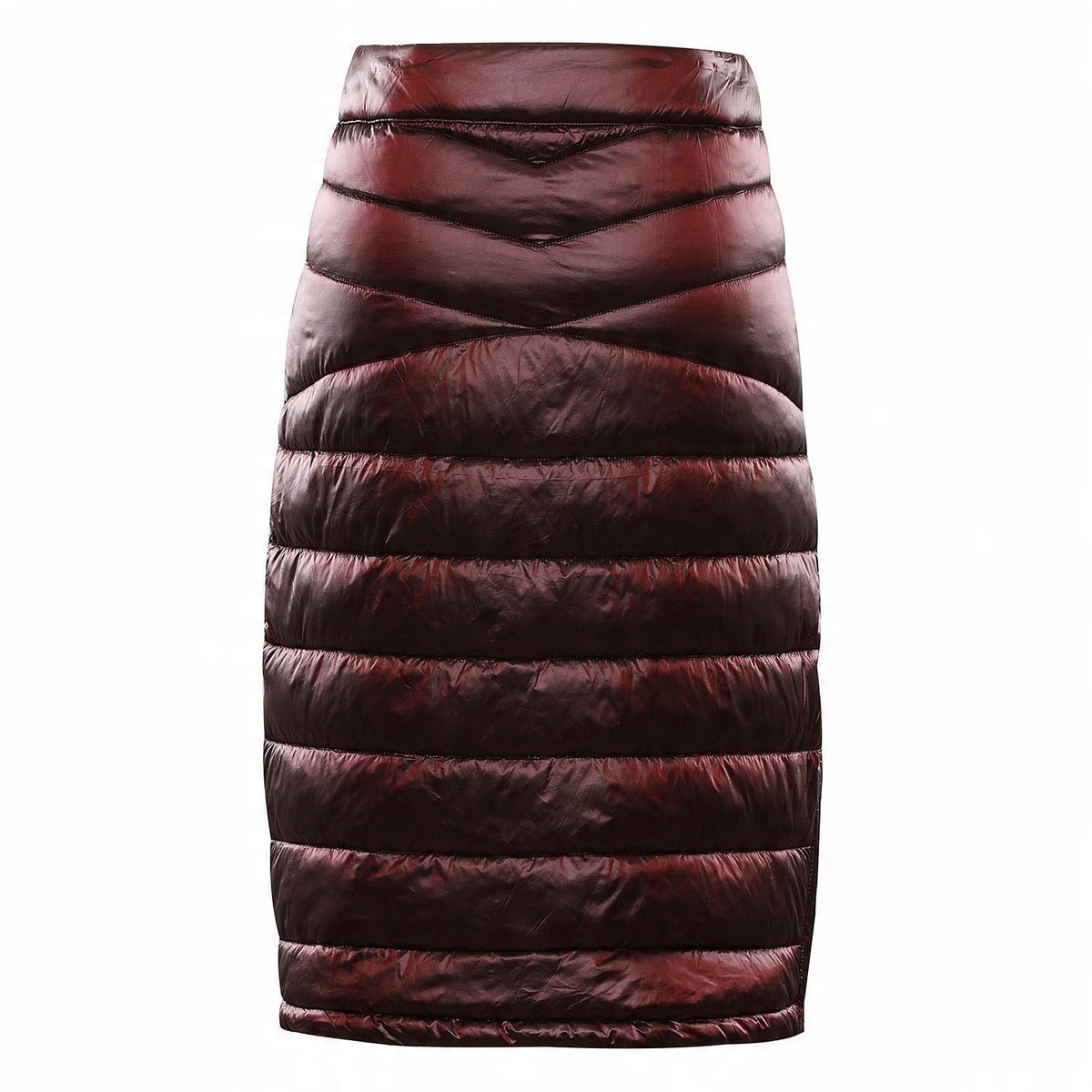 ALPINE PRO Spódnica damska ocieplana zimowa narciarska Lamma bordowy r.L