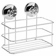 Półki łazienkowe - 5five Simple Smart łazienkowa wisząca na przyssawki stal chromowana wysoka B009NE9P6O - miniaturka - grafika 1