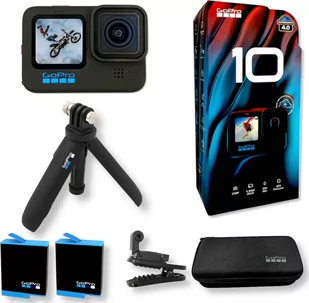 GoPro Hero 10 Bundle czarna  - Kamery sportowe - miniaturka - grafika 1