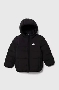 adidas kurtka dziecięca kolor czarny - Kurtki i płaszcze dla dziewczynek - miniaturka - grafika 1