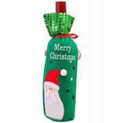 Ozdoby bożonarodzeniowe - ŚWIĄTECZNY POKROWIEC WINO ALKOHOL FILCOWY Z7_3 - miniaturka - grafika 1