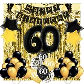 Balony i akcesoria - ZESTAW BALONÓW DEKORACJE NA 60 URODZINY - miniaturka - grafika 1