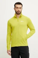 Bluzy męskie - Jack Wolfskin bluza sportowa Prelight Trail kolor czarny z kapturem gładka A63791 - miniaturka - grafika 1