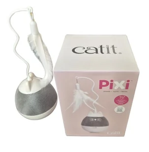 CATIT Pixi Spinner 8,5 x 24 cm - zabawka karmiąca z piórkiem dla kota - Zabawki dla kotów - miniaturka - grafika 1