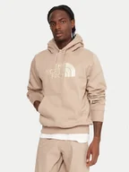 Bluzy męskie - The North Face Bluza Drew Peak NF0A89EM Beżowy Regular Fit - miniaturka - grafika 1