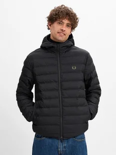 Fred Perry Pikowana kurtka męska Mężczyźni Sztuczne włókno czarny jednolity, S - Kurtki męskie - miniaturka - grafika 1