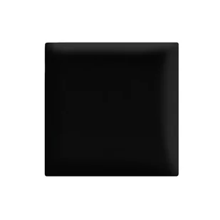 Panel ścienny 30 x 30 cm tapicerowany 3D Wezgłowie w kolorze czarnym - Meble modułowe i akcesoria - miniaturka - grafika 1