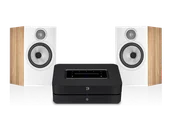 Zestawy stereo - Bluesound POWERNODE (czarny) + 606 S3 (dąb) - miniaturka - grafika 1