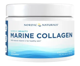 NORDIC NATURALS Nordic Naturals Marine Collagen (Hydrolizowany Kolagen Peptydowy) 150g Truskawka - Stawy, mięśnie, kości - miniaturka - grafika 1