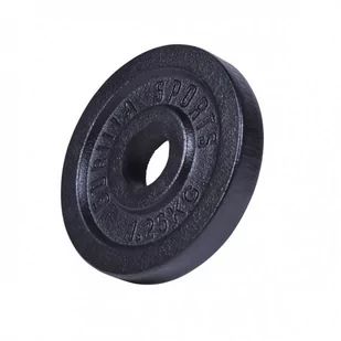 Obciążenie żeliwne do gryfu Gorilla Sports 1,25kg - Obciążenia - miniaturka - grafika 1