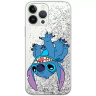 Etui i futerały do telefonów - Etui płynny brokat do Apple IPHONE 12 MINI Disney: Stich 013 oryginalne i oficjalnie licencjonowane, Srebrny - miniaturka - grafika 1
