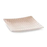 Tace i patery - Patera ceramiczna kwadratowa EDNA 22X22X4 kremowa x2 - miniaturka - grafika 1