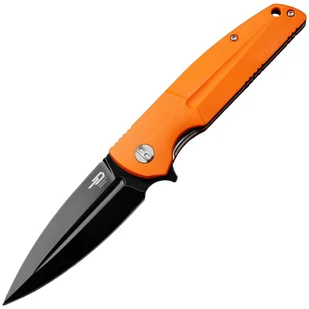 Nóż składany Bestech Knives Fin Black Stonewash - Orange - Noże - miniaturka - grafika 1