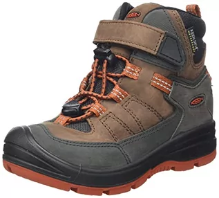 Buty dla chłopców - KEEN Unisex dziecięce buty trekkingowe Redwood Mid Wp-y, Picante ziarna kawy, 31 EU - grafika 1