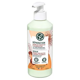 Yves Rocher, Odżywcze mleczko do ciała Masło Karite BIO & Nagietek BIO, 390 ml - Balsamy i kremy do ciała - miniaturka - grafika 1