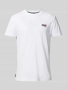 T-shirt z wyhaftowanym logo - Koszulki męskie - miniaturka - grafika 1