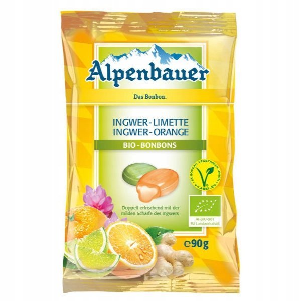Cukierki z nadzieniem o smaku imbirowo-limonkowym