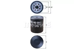 Filtr oleju KNECHT OC 1292 - Filtry oleju - miniaturka - grafika 1