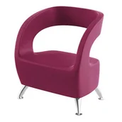 Meble kosmetyczne - OVO Fotel do poczekalni Rodzaj obicia: Skaj Exclusive - miniaturka - grafika 1