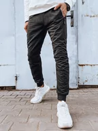 Spodnie męskie - Spodnie męskie dresowe ciemnoszare Dstreet UX4279-XL/XXL - miniaturka - grafika 1