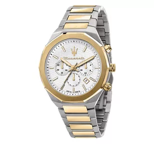 Zegarek Zegarek Maserati - Stile R8873642009 Gold/Silver - Zegarki męskie - miniaturka - grafika 1