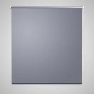 Zasłony - vidaXL Roleta zaciemniana 120x230 cm szara - miniaturka - grafika 1