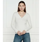 Bluzki damskie - GUESS Bluzka KYLA | Slim Fit - miniaturka - grafika 1