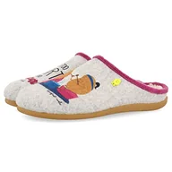 Kapcie damskie - HOT POTATOES Damskie kapcie Tuam, szare, 36 EU - miniaturka - grafika 1