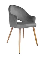 Krzesła - atosmeble.pl Krzesło Velvet bl 14 noga dąb - miniaturka - grafika 1